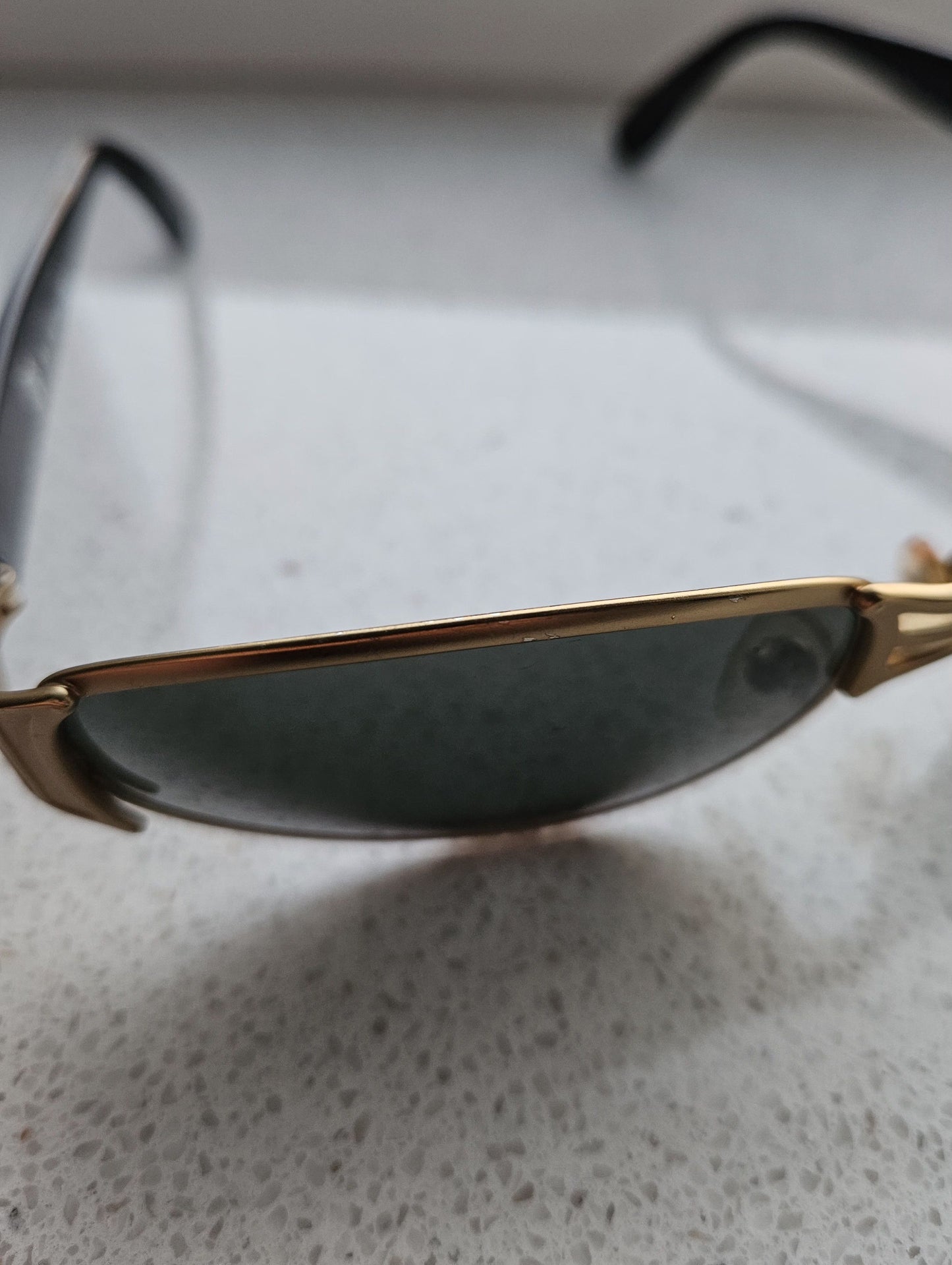 Vtg Jean Paul Gaultier 58-6204 big logo oval sunglasses