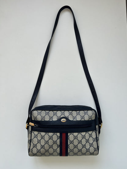 Vintage 80s gucci monogram messenger bag
