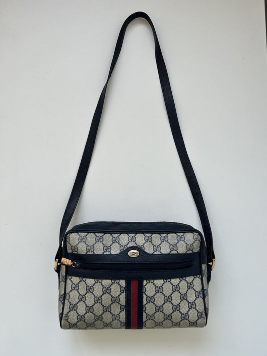 Vintage 80s gucci monogram messenger bag