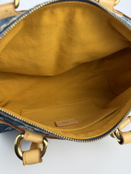 Louis Vuitton monogram denim neo speedy mini Boston bag
