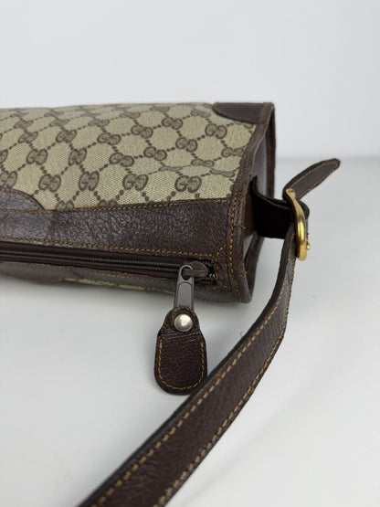 Vintage 70s Gucci monogram shoulder bag