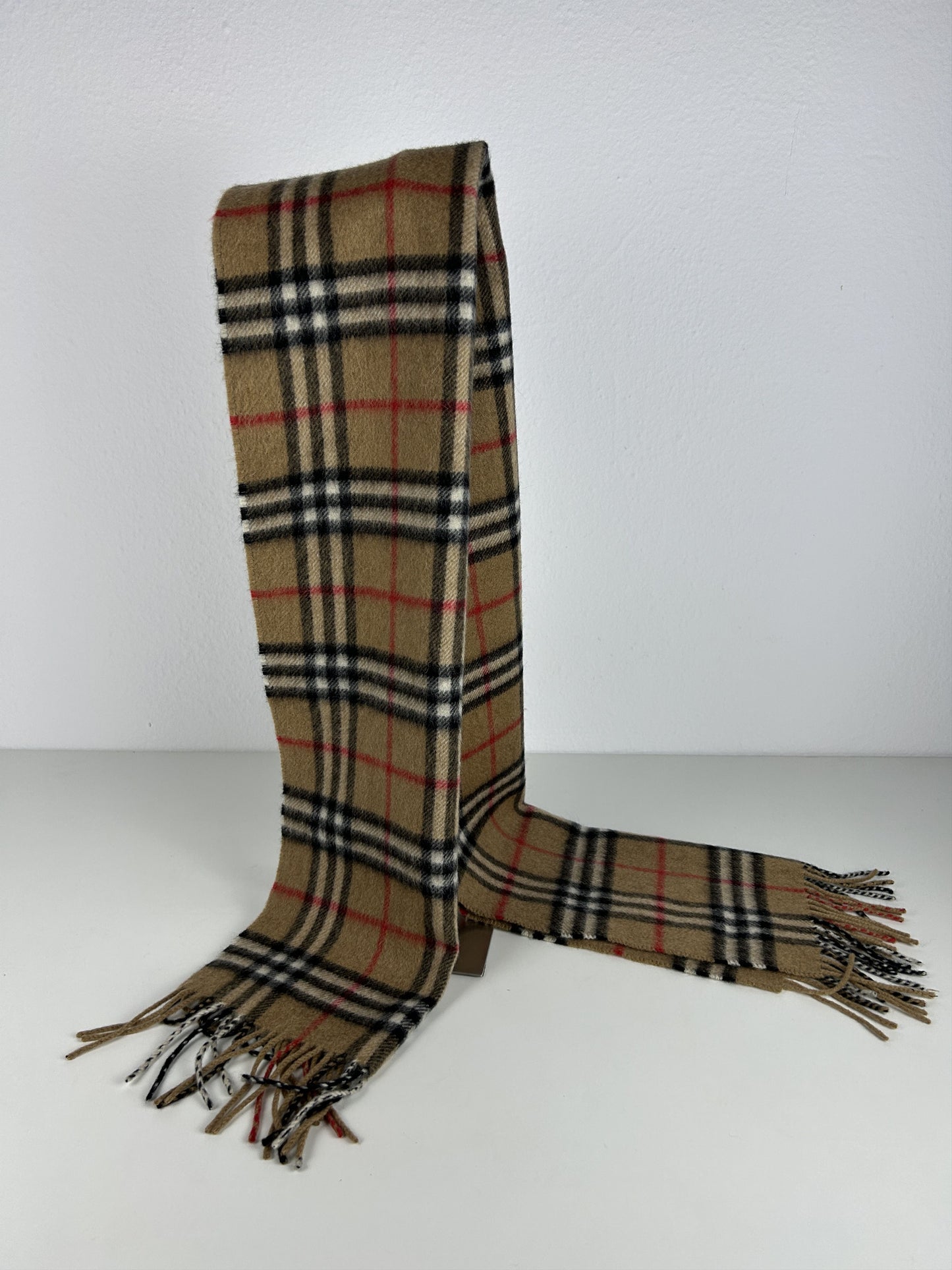 Vintage Burberry nova check cashmere scarf