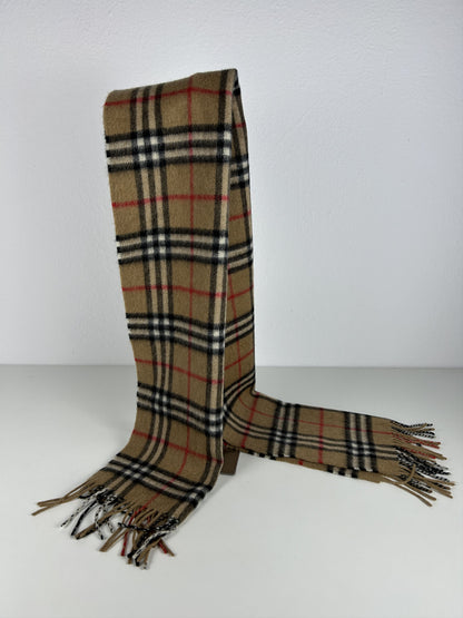 Vintage Burberry nova check cashmere scarf