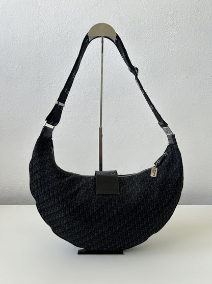 Y2k Dior street chic half moon hobo handbag