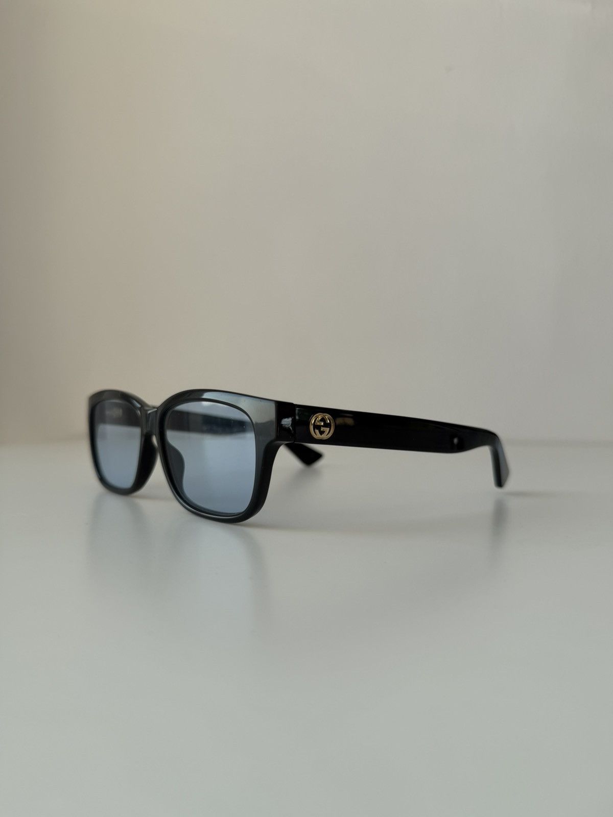 Gucci GG1341O sunglasses with blue tint lenses