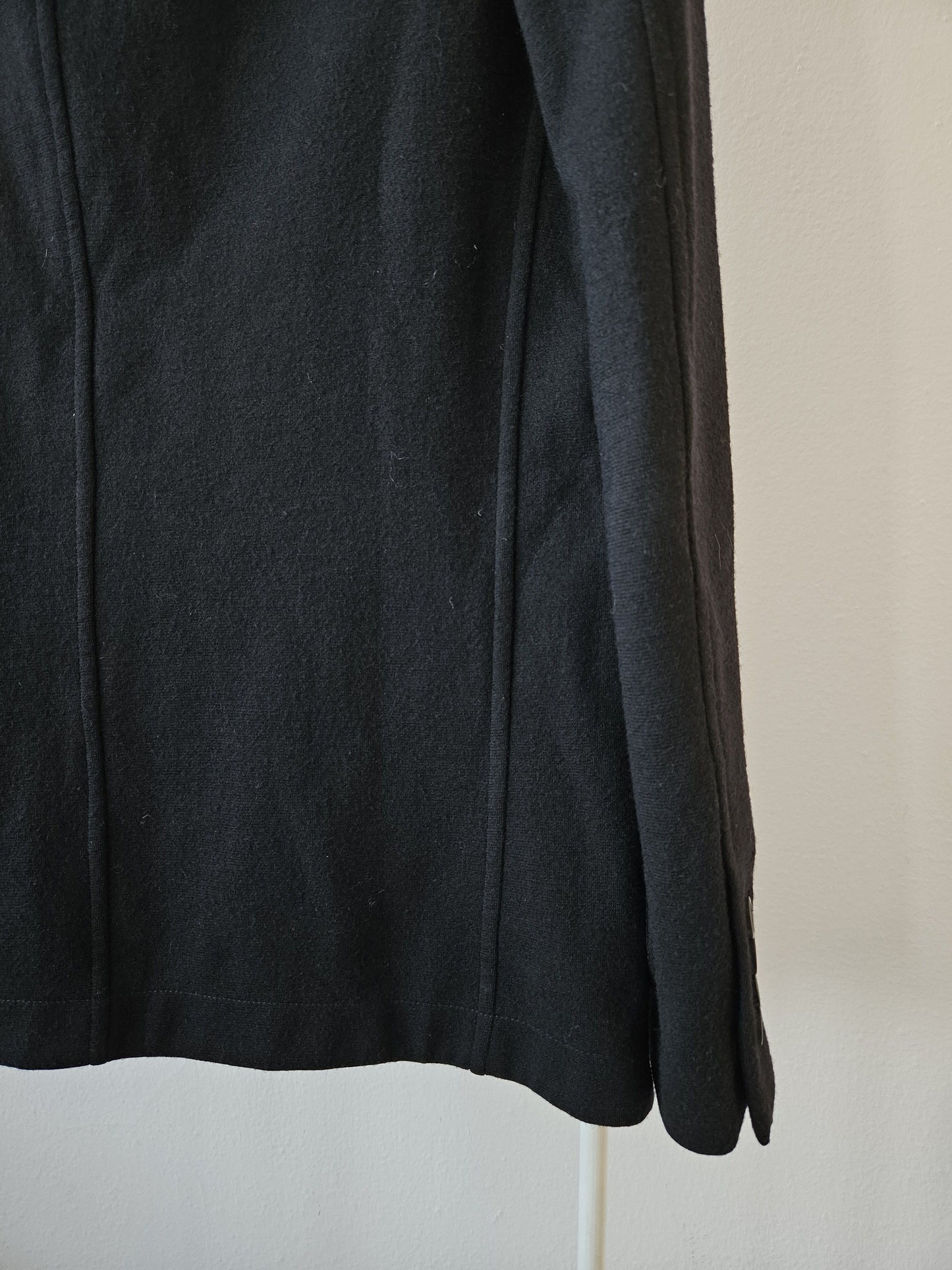 Lanvin quarter-lined wool raw edge blazer