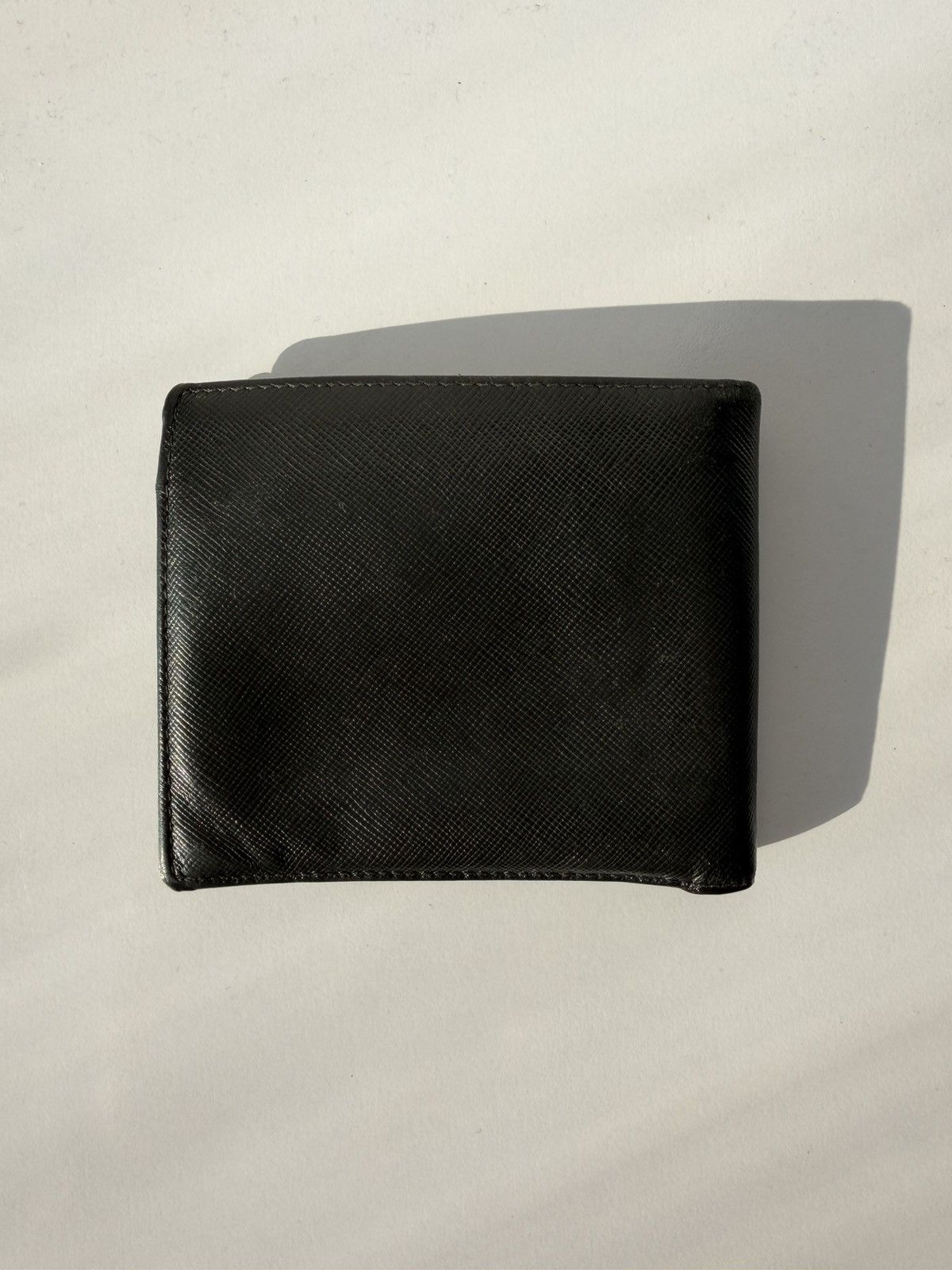 Prada saffiano leather bifold wallet