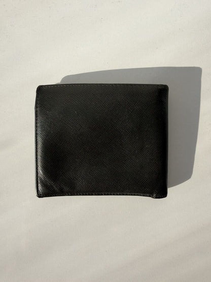 Prada saffiano leather bifold wallet