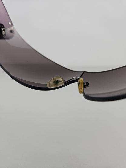 Archive y2k Prada SPR58F wraparound flame sunglasses