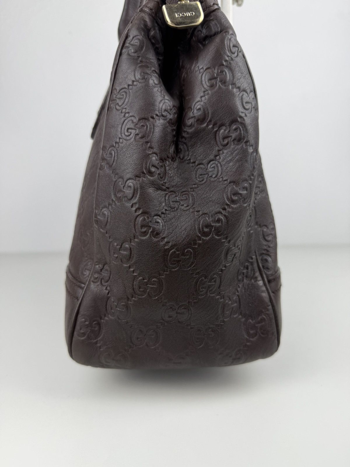 Gucci guccissima princy leather mini Boston bag