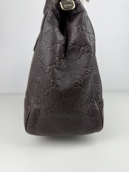 Gucci guccissima princy leather mini Boston bag