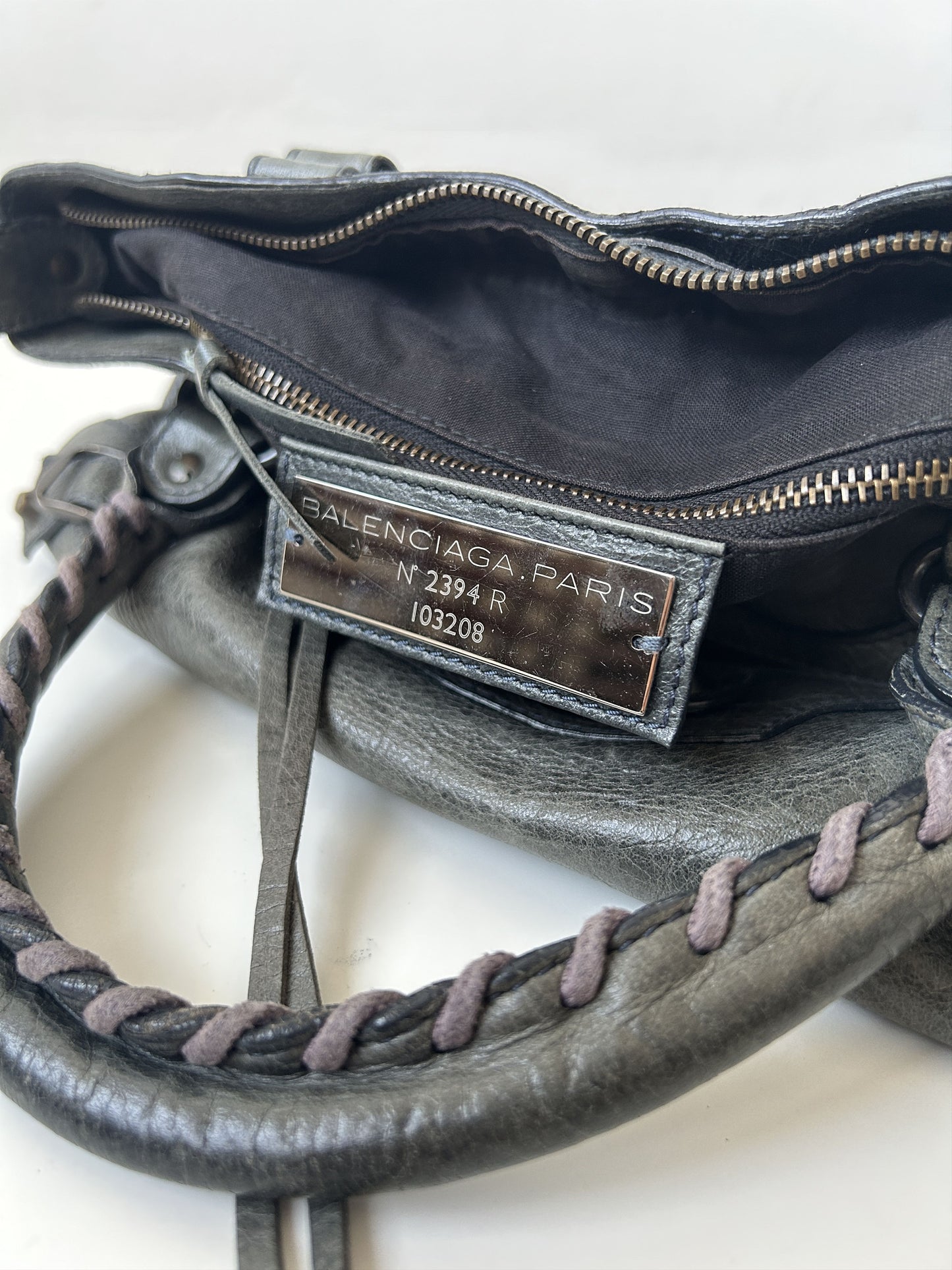 Balenciaga first bag in dark gray