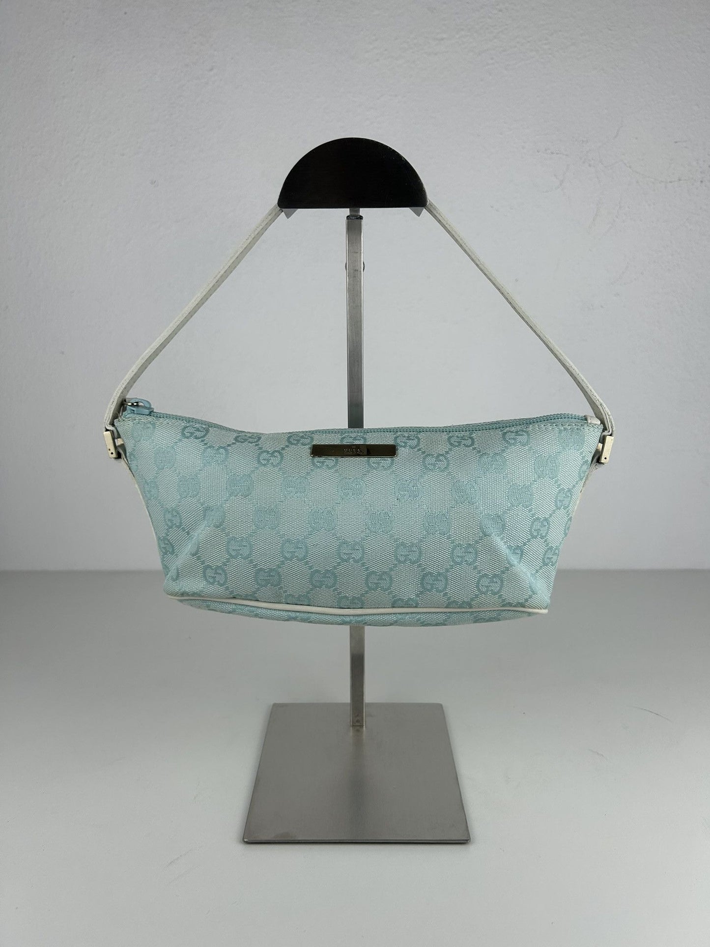 Vintage y2k Gucci monogram canvas boat bag pochette