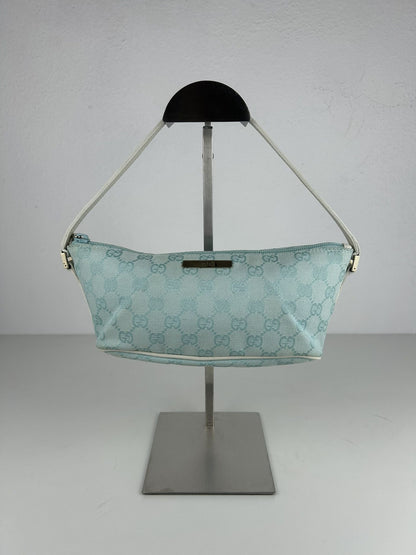 Vintage y2k Gucci monogram canvas boat bag pochette