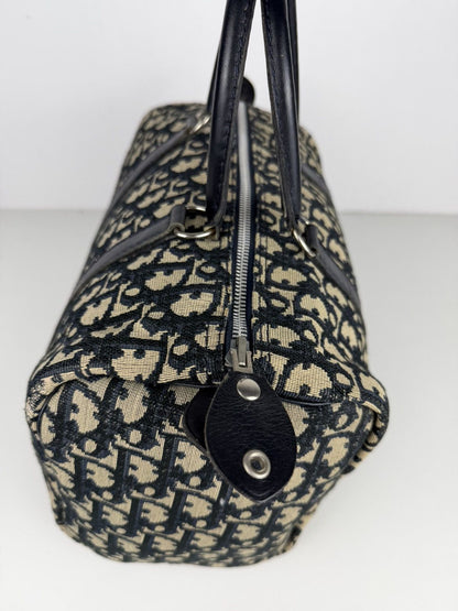 Vintage 80s Dior trotter oblique monogram mini Boston bag