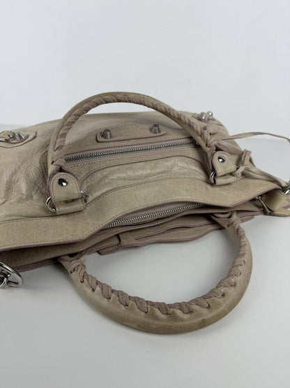 Balenciaga the first bag giant silver hardware