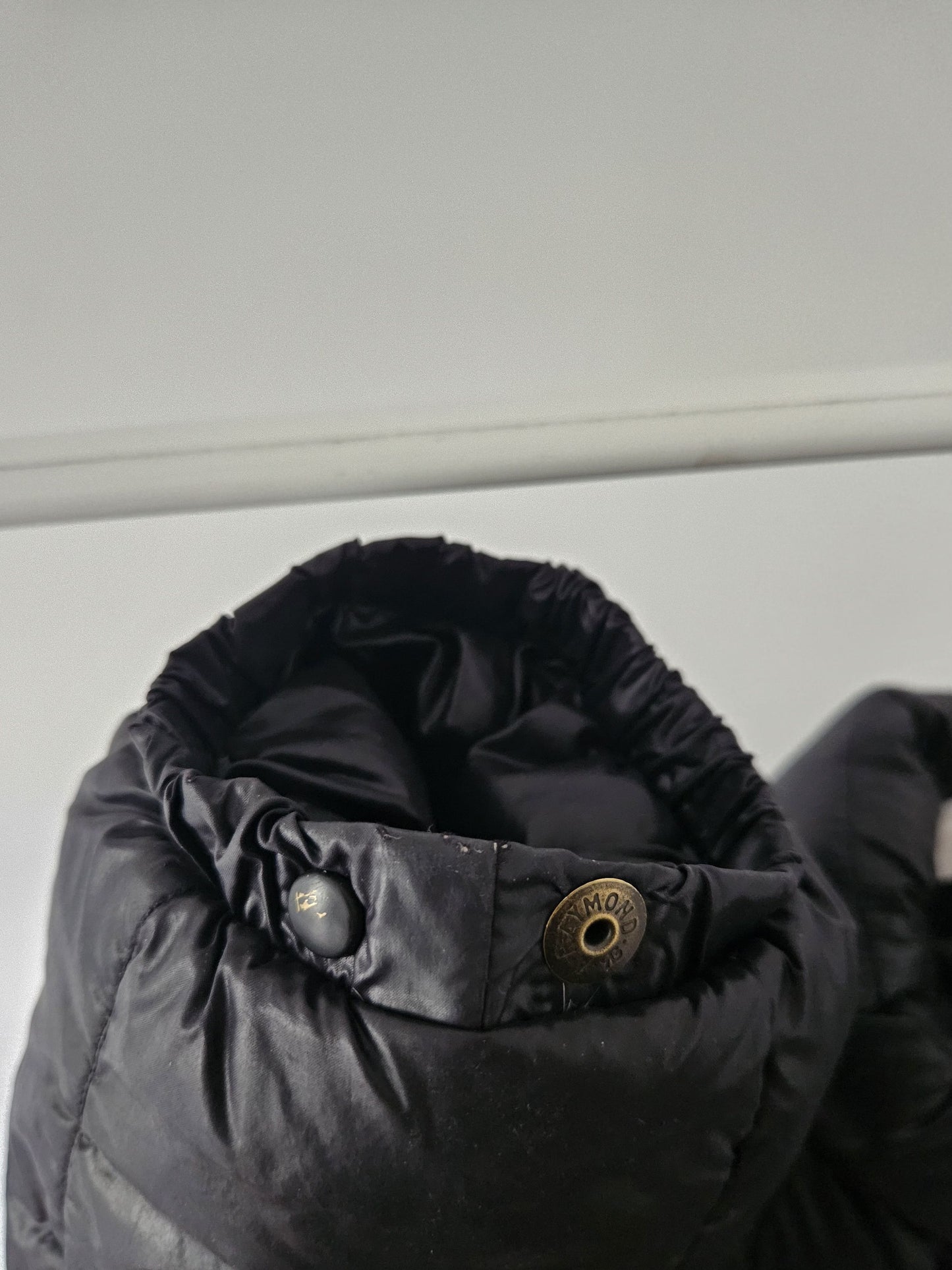 Vintage 90s moncler grenoble black puffer jacket with badge