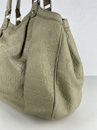 Gucci guccissima sukey medium size leather handbag