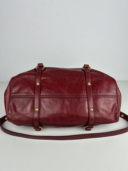 Miu miu vitello bow bag in red