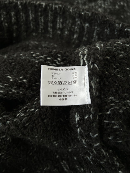 Number Nine oversized melange knit