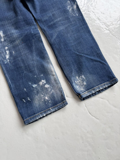 Dsquared2 distressed cool girl cropped jean