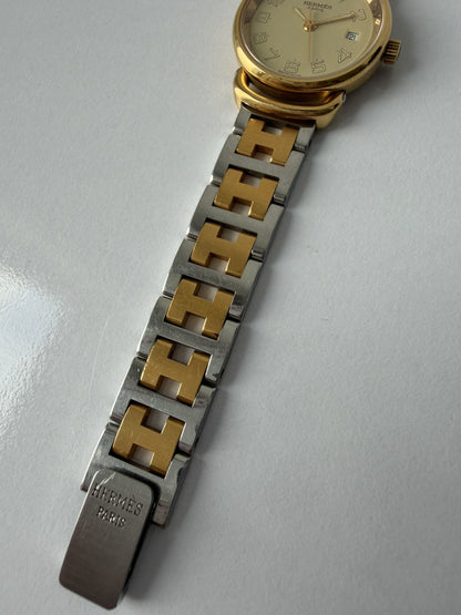 Vintage 1990s Hermes Pullman watch