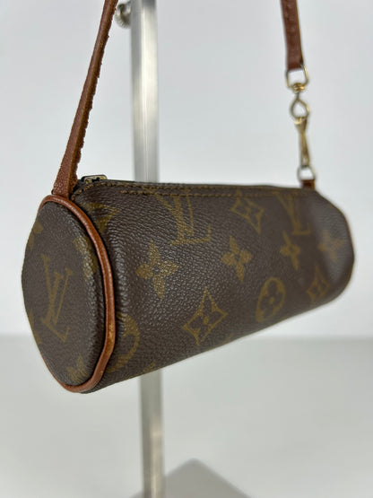 Vintage 80s Louis Vuitton monogram Papillon mini pouch bag