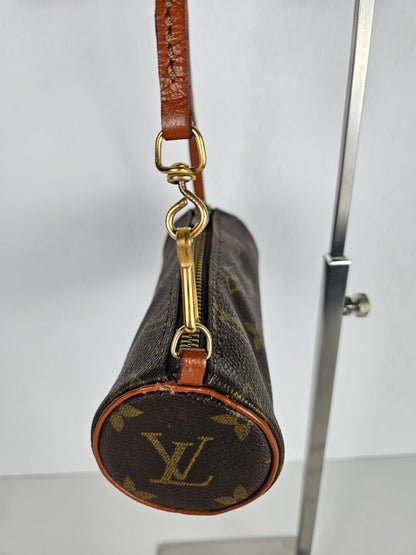 Vintage 80s Louis Vuitton monogram Papillon mini pouch bag