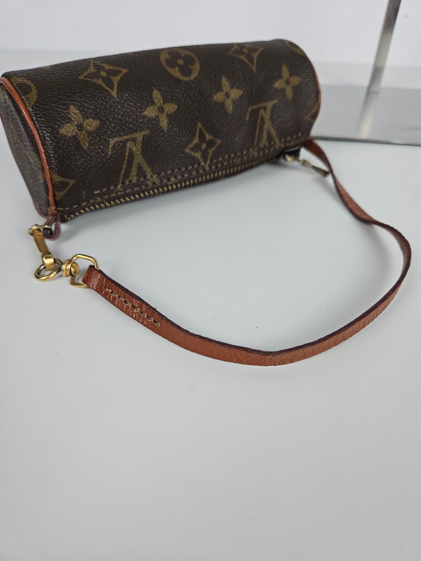 Vintage 80s Louis Vuitton monogram Papillon mini pouch bag